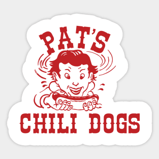 Pat's Chili Dogs Sticker